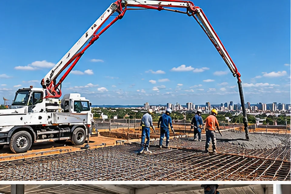 Bomba lança para concreto no DF